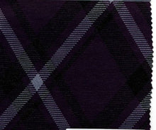 Load image into Gallery viewer, KNT-3376 C9 EGGPLNT/BK KNITS PLAIDS DOUBLE