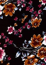 Load image into Gallery viewer, X1911-FL50752 C18 BLK/FUCHSIA WOVENS PRINTS