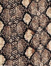 Load image into Gallery viewer, S2554-AN50485 C1 STONE/BLK ANIMAL SATIN WOVEN PRINT