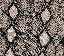Load image into Gallery viewer, P3006-AN50485 C1 STONE/BLK ANIMAL SATIN KNIT PRINT YOGA FABRICS