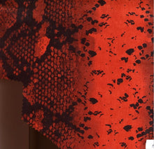 Load image into Gallery viewer, S2554-AN51008 C6 RUST/BLACK ANIMAL SATIN WOVEN PRINT