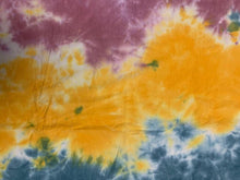 Load image into Gallery viewer, TD1378-1984 MAUVE/YELLOW TIE DYE COTTON SPAN