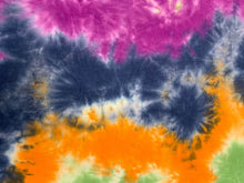 Load image into Gallery viewer, TD1378-1984 DENIM/FUCHSIA TIE DYE COTTON SPAN