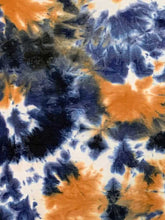 Load image into Gallery viewer, TD2052-1984 NAVY/AMBER TIE DYE DTY BRUSH COZY FABRICS