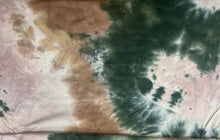 Load image into Gallery viewer, TD1378-1984 D.GREEN/TAFFY 1 TIE DYE COTTON SPAN