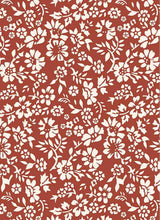 Load image into Gallery viewer, D2052-FL51289 C9 MARSALA/WHT BRUSH PRINT FLOWERS DTY
