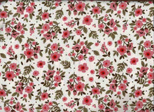 Load image into Gallery viewer, D2052-FL51472 C1 IVORY/PINK BRUSH PRINT FLOWERS DTY