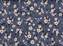 Load image into Gallery viewer, P2243-FL51472-Y C5 DENIM/YELLOW PRINTED RIB KNIT FLORAL