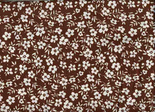 Load image into Gallery viewer, D2052-FL51483 C6 BROWN/IVORY BRUSH PRINT FLOWERS DTY