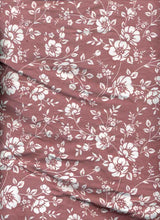 Load image into Gallery viewer, D2052-FL51459 C3 MAUVE/WHT BRUSH PRINT FLOWERS DTY