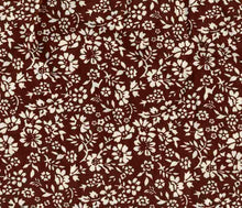 Load image into Gallery viewer, D2052-FL51289 C22 BROWN/WHT BRUSH PRINT FLOWERS DTY