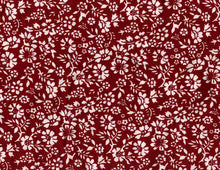 Load image into Gallery viewer, D2052-FL51289 C20 WINE/WHT BRUSH PRINT FLOWERS DTY