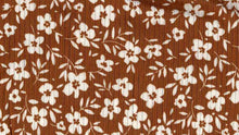 Load image into Gallery viewer, P2243-FL51483-Y C9 MOCHA/IVORY PRINTED RIB KNIT FLORAL