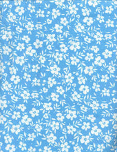 Load image into Gallery viewer, D2052-FL51483 C19 BLUE/IVORY BRUSH PRINT FLOWERS DTY