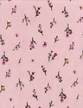 Load image into Gallery viewer, P2243-FL51587-Y C9 PINK/LVNDER PRINTED RIB KNIT FLORAL