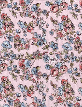 Load image into Gallery viewer, P2243-FL51300-Y C18 PINK/BLUE PRINTED RIB KNIT FLORAL