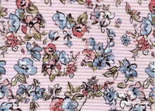 Load image into Gallery viewer, P2243-FL51300-Y C18 PINK/BLUE PRINTED RIB KNIT FLORAL