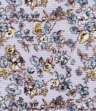 Load image into Gallery viewer, P2243-FL51300-Y C19 LILAC/BLUE PRINTED RIB KNIT FLORAL