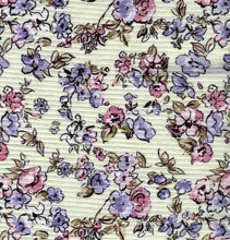 Load image into Gallery viewer, P2243-FL51300-Y C21 MNT/LVNDER PRINTED RIB KNIT FLORAL