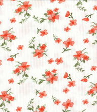 Load image into Gallery viewer, P2243-FL51594-Y C1 IVORY/CORAL PRINTED RIB KNIT FLORAL