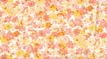 Load image into Gallery viewer, D2052-FL51608 C13 CORAL/YLLOW BRUSH PRINT FLOWERS DTY