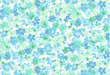Load image into Gallery viewer, D2052-FL51608 C15 BLUE/GREEN BRUSH PRINT FLOWERS DTY