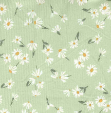 Load image into Gallery viewer, P2243-FL51605-Y C8 SAGE/WHITE PRINTED RIB KNIT FLORAL