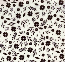 Load image into Gallery viewer, P2243-FL51508-Y C30 IVORY/BLACK PRINTED RIB KNIT FLORAL