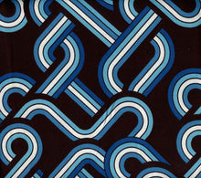 Load image into Gallery viewer, D2052-AB51821 C3 BLACK/TURQUO DTY BRUSH PRINTS