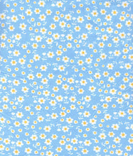 Load image into Gallery viewer, D2052-FL51410 C15 BLUE/IVORY BRUSH PRINT FLOWERS DTY