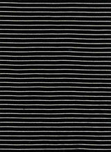Load image into Gallery viewer, KNT-2082 BLACK/IVORY JERSEY STRIPES RAYON SPANDEX KNITS
