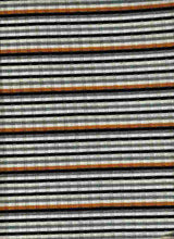 Load image into Gallery viewer, KNT-2078 BLACK/MUSTARD RIB STRIPES KNITS
