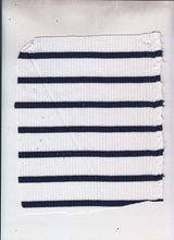 Load image into Gallery viewer, KNT-1727 IVORY/NAVY RIB STRIPES KNITS
