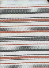 Load image into Gallery viewer, H1894-ST1902 BLACK/RUST RIB STRIPES
