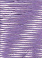 Load image into Gallery viewer, KNT-2082 LILAC/IVORY JERSEY STRIPES RAYON SPANDEX KNITS
