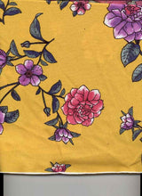 Load image into Gallery viewer, D2052-FL3716 C2. YELLOW/VIOLET BRUSH PRINT
