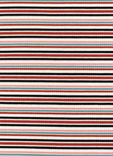 Load image into Gallery viewer, KNT-50160 C2 BLACK/RED/TEAL RIB STRIPES KNITS
