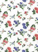 Load image into Gallery viewer, D2052-FL3577 C2 IVORY/BLUSH/BLUE BRUSH PRINT FLOWERS
