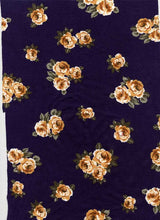 Load image into Gallery viewer, D2052-FL3458 C11 NAVY/LT SAGE/GOLD BRUSH PRINT
