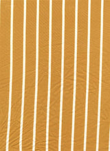 Load image into Gallery viewer, D2052-ST50217 C10 MUSTARD/WHITE BRUSH PRINT STRIPES
