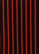 Load image into Gallery viewer, D2052-ST50217 C11 BLACK/RED BRUSH PRINT STRIPES COZY FABRICS DTY
