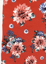 Load image into Gallery viewer, D2052-FL50197 C4 RED/BLUE/BLUSH BRUSH PRINT
