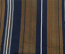 Load image into Gallery viewer, D2052-ST3402 C10 NAVY/MUSTARD BRUSH PRINT STRIPES COZY FABRICS DTY
