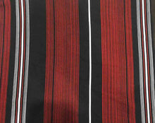 Load image into Gallery viewer, D2052-ST3402 C13 BLACK/RED BRUSH PRINT STRIPES COZY FABRICS DTY
