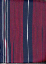 Load image into Gallery viewer, D2052-ST3402 C14 NAVY/RED BRUSH PRINT STRIPES COZY FABRICS DTY
