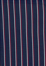 Load image into Gallery viewer, D2052-ST50221 C15 NAVY/RED/WHITE BRUSH PRINT STRIPES
