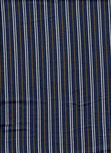 Load image into Gallery viewer, D2052-ST50218 C19 NAVY/WHITE/MUSTARD BRUSH PRINT STRIPES
