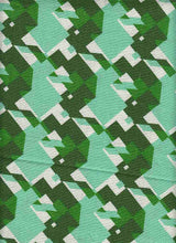 Load image into Gallery viewer, LN1573C-A3567 C6 SEAFOAM/GREE WOVEN PRINTS LINEN
