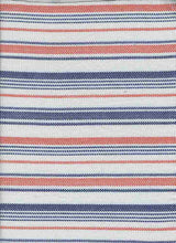 Load image into Gallery viewer, H1894-ST1902 NAVY/CORAL RIB STRIPES
