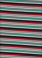 Load image into Gallery viewer, KNT-2200-50409 C10 RED/PNK/MNT RIB STRIPES KNITS
